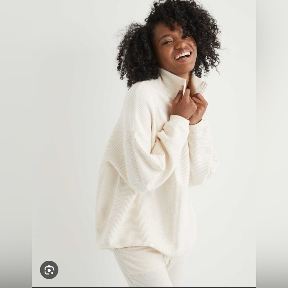 Aerie Good Vibes Corded Quarter Zip Pullover